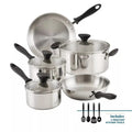 Reliance 12pc Stainless Steel Cookware Pot and Pan Set